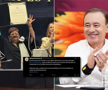 Durazo felicita a Ernestina Godoy por nombramiento como fiscal de República