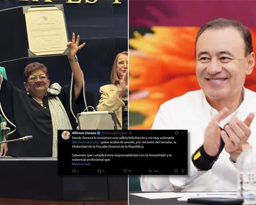 Durazo felicita a Ernestina Godoy por nombramiento como fiscal de República
