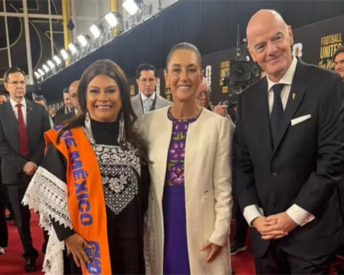 Sheinbaum arriba a Washington para sorteo mundial y reunión con Trump