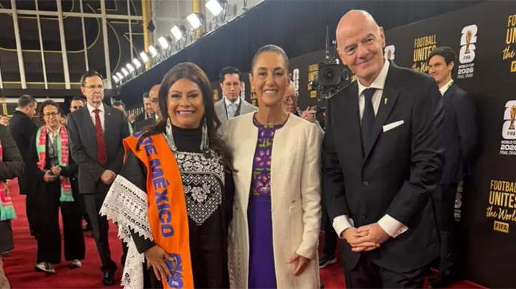 Sheinbaum arriba a Washington para sorteo mundial y reunión con Trump