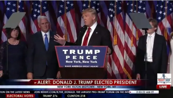 Anuncia Trump su victoria y reconoce esfuerzo de Hillary Clinton