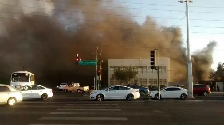 Incendio en el sótano del INE Hermosillo