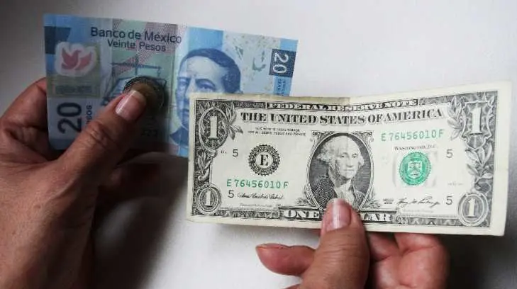 Dólar llega a los 19.95 pesos