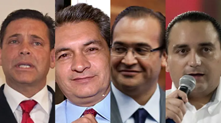 Cuatro exgobernadores del PRI acusados de corrupción han sido detenidos este 2017