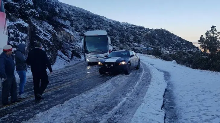 ¿Llegará a Sonora? Cae nevada en la sierra de Chihuahua