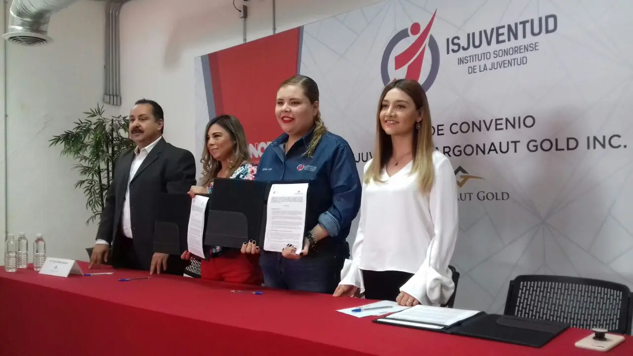 El ISJ y Argonaut Gold firman convenio para prevención de adicciones en La Colorada