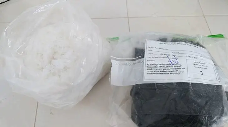 Lo sentencian a 6 años de cárcel por transportar metanfetamina, cocaína y heroína