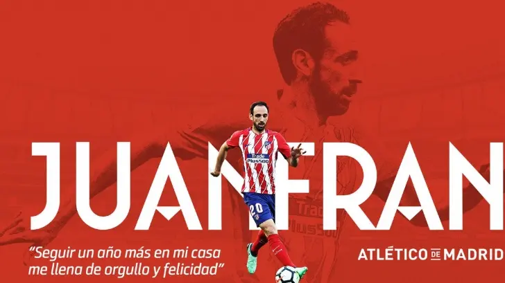 ‘Juanfran’, renueva su contrato con los ‘colchoneros’ por un año más