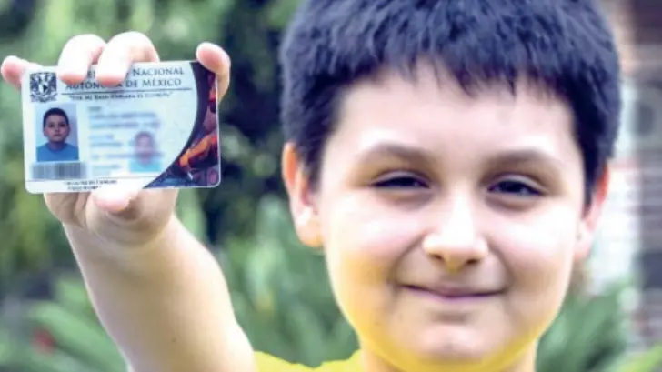 Carlos Antonio Santamaría Díaz, de 12 años, estudiará Física Biomédica en la UNAM