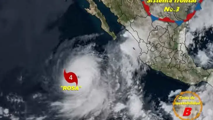 La Armada de México activa el Plan Marina por el huracán ‘Rosa’
