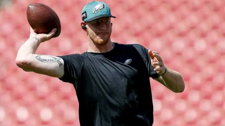 Eagles confirma a Carson Wentz como pasador titular ante los Colts; Nick Foles en la banca