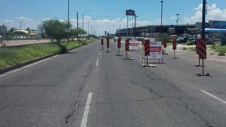 Reparación del colapso en Paseo Río Sonora lleva un 15% de avance