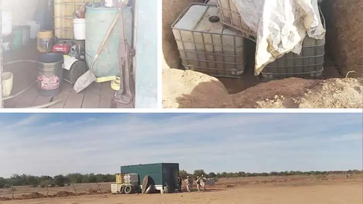 Descubren 133 mil litros de huachicol en Hermosillo