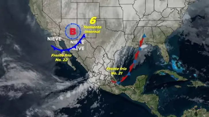 Se mantiene en Sonora pronóstico de frente frío