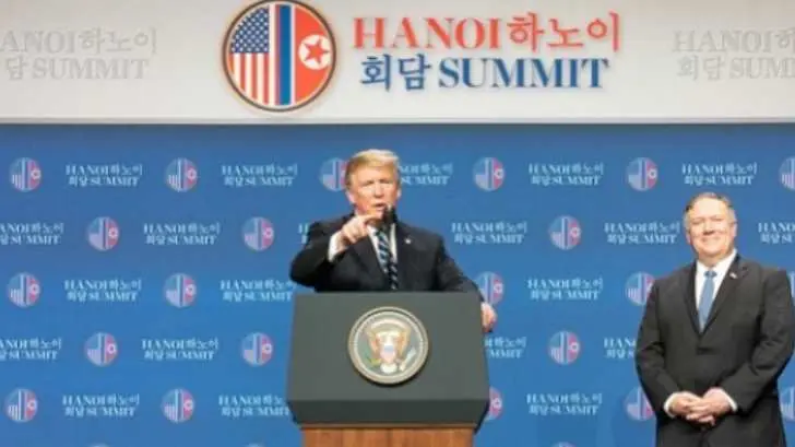 Concluye la segunda cumbre entre Donald Trump y Kim Jong-un sin ‘ningún acuerdo’