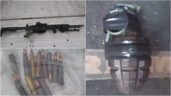 Dan prisión preventiva justificada contra dos personas por portar arma de fuego y granada