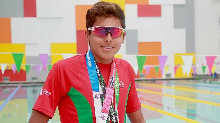 Dylan Campa brilla en el continente; gana bronce en la Copa Continental de Triatlón
