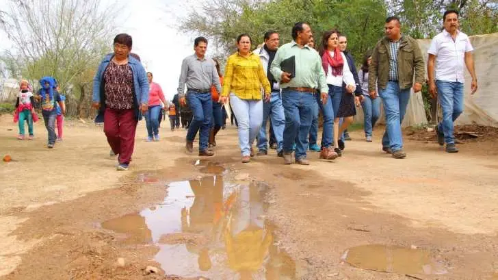 Célida López anuncia proyecto de drenaje en la localidad de Zamora