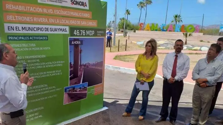 AUDIO | Claudia Pavlovich entrega la obra de rehabilitación del bulevar Beltrones en SC