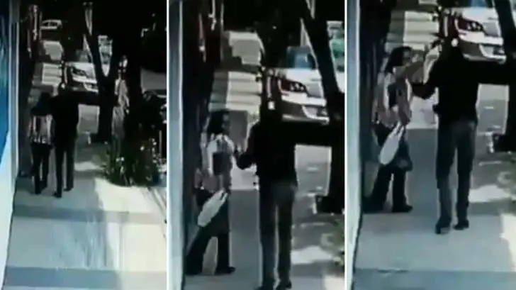 VIDEO | Abuelita enfrenta a presunto ladrón y evita robo