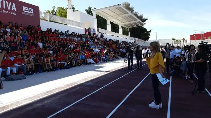 AUDIO | Gobernadora inaugura torneo deportivo estatal del Colegio de Bachilleres