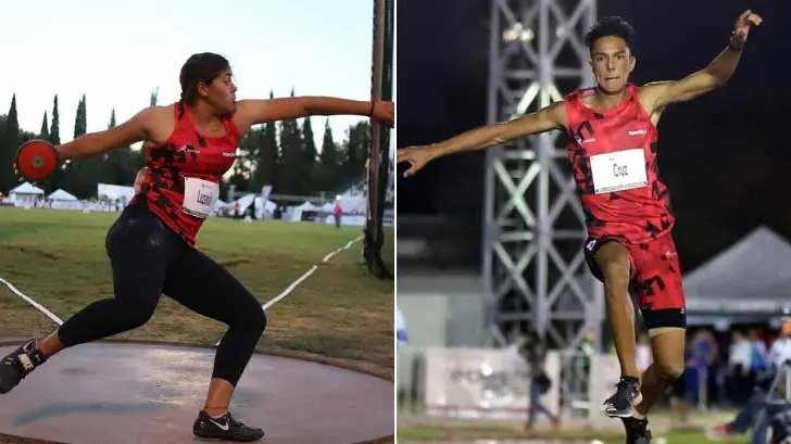 Verónica Luzanía y Ramón Cruz dan oro y plata a Sonora en Nacional de Atletismo