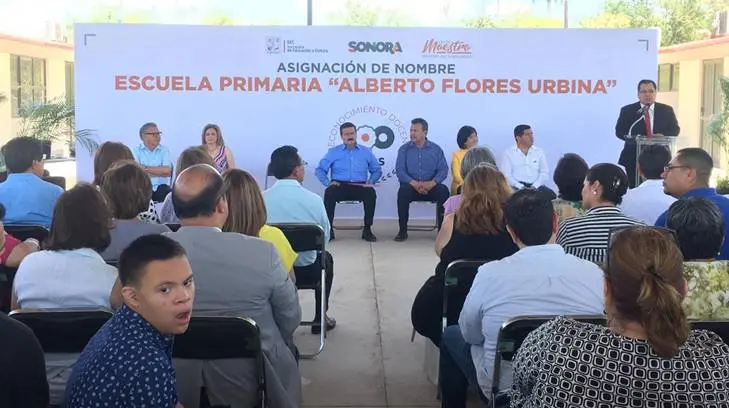 Primaria de Cócorit llevará el nombre del ilustre Alberto Flores Urbina