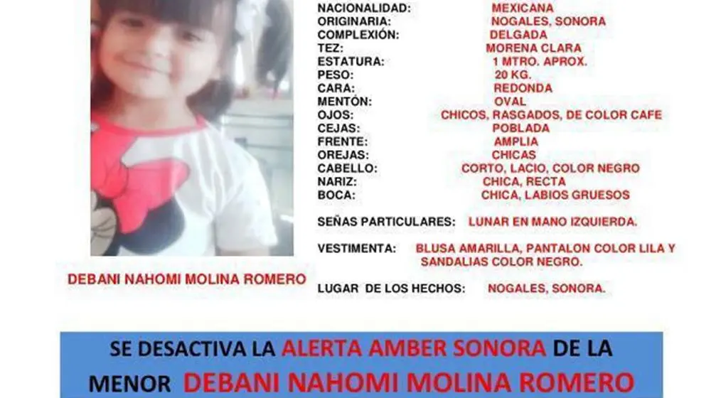 Localizan a la menor Debani, de Nogales; desactivan Alerta Amber