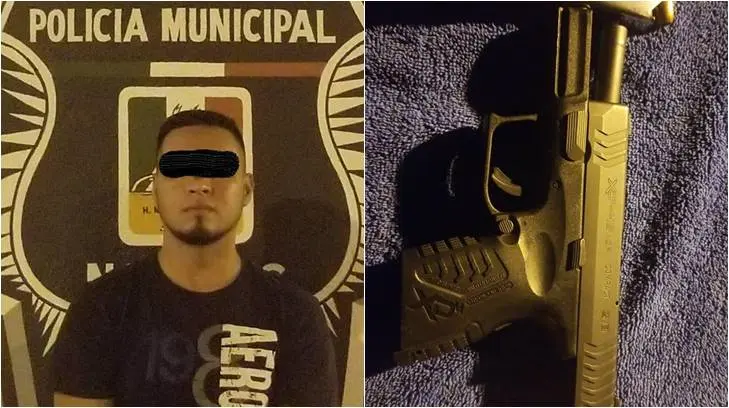 Detienen a taxista por hablar por celular mientras conducía; le encuentran arma