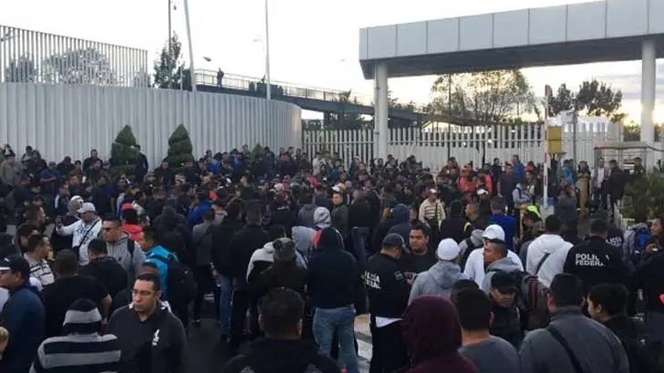 Policías federales protestan contra la Guardia Nacional