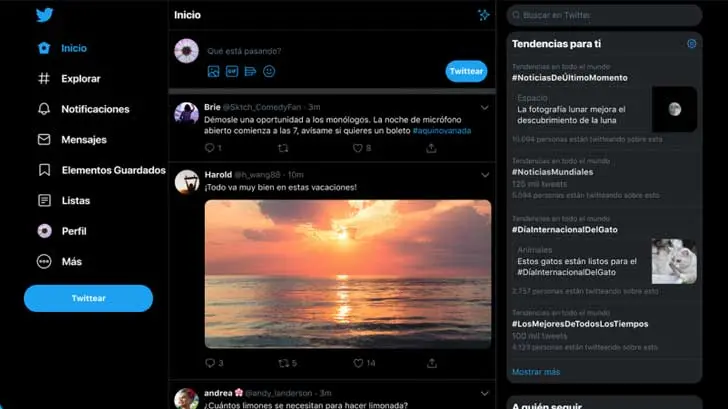 Twitter estrena diseño en su versión web