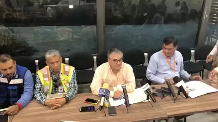 Coloca Aguah redes para apoyar en rescate de persona que cayó en socavón