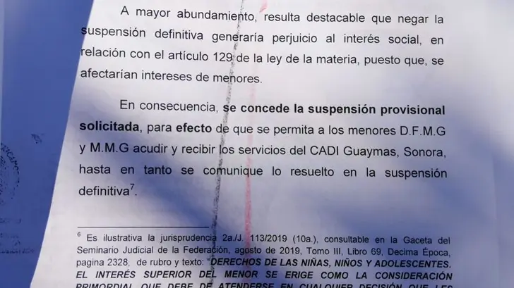 Juez ordena que hijos de Jazmín Gómez se reintegren al CADI