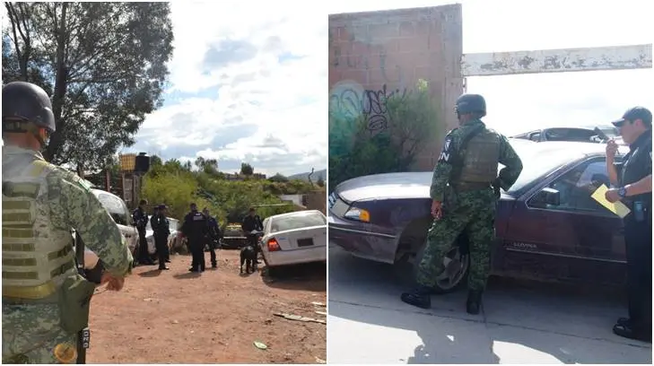 Guardia Nacional y Tránsito Municipal de Nogales realizan operativo contra los autos chatarra