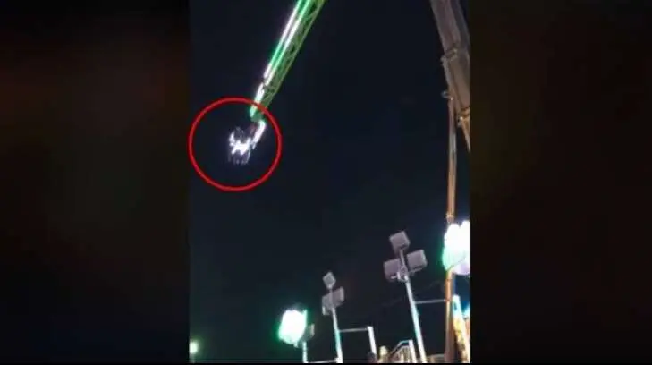 Falla juego mecánico en Feria Ganadera de Sinaloa
