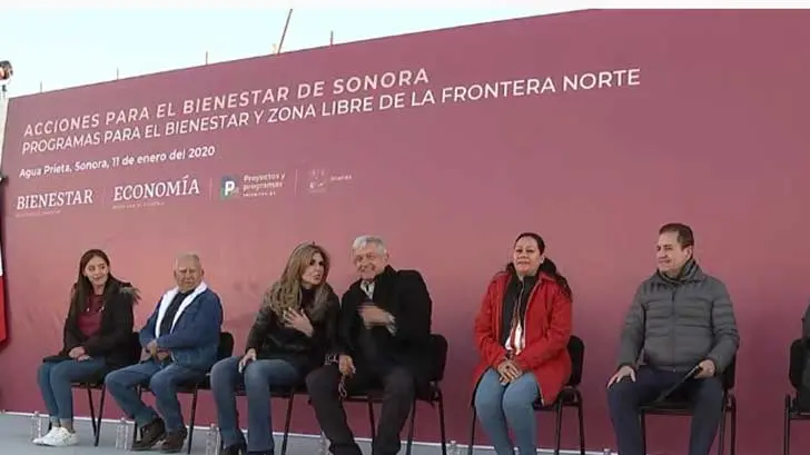 AMLO encabeza evento en Agua Prieta