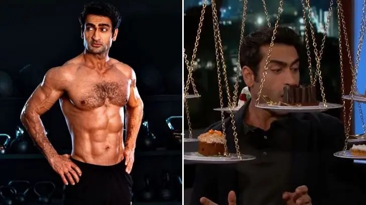 Kumail Nanjiani come pizza y pastel por primera vez en más de un año