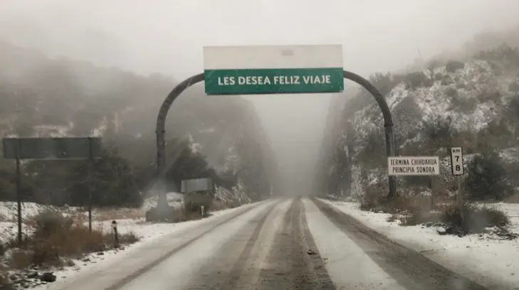 Cierran circulación en carretera Agua Prieta-Janos