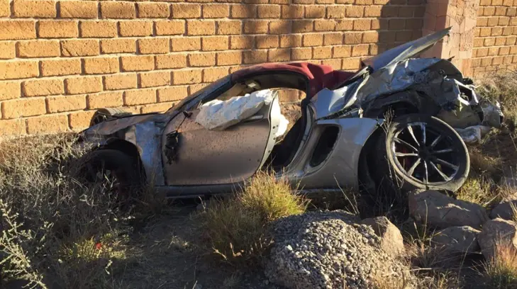 Javier Cortés sufrió un accidente automovilístico en SLP