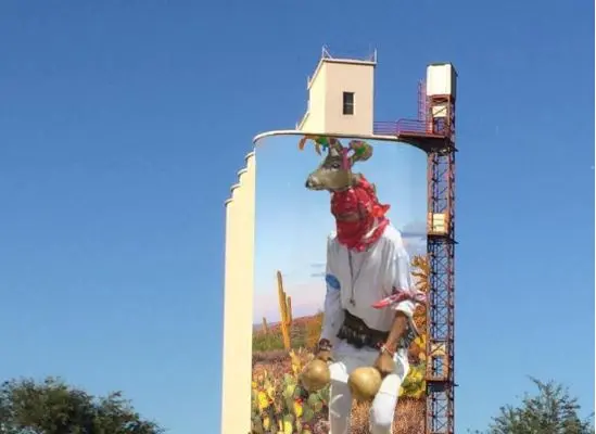 Muralista navojoense quiere pintar el danzante más grande de México