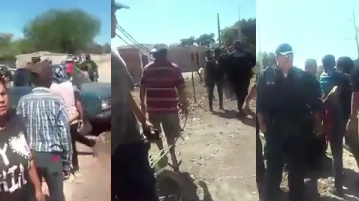 Vecinos arman zafarrancho en Navojoa al impedir retiro de diablitos