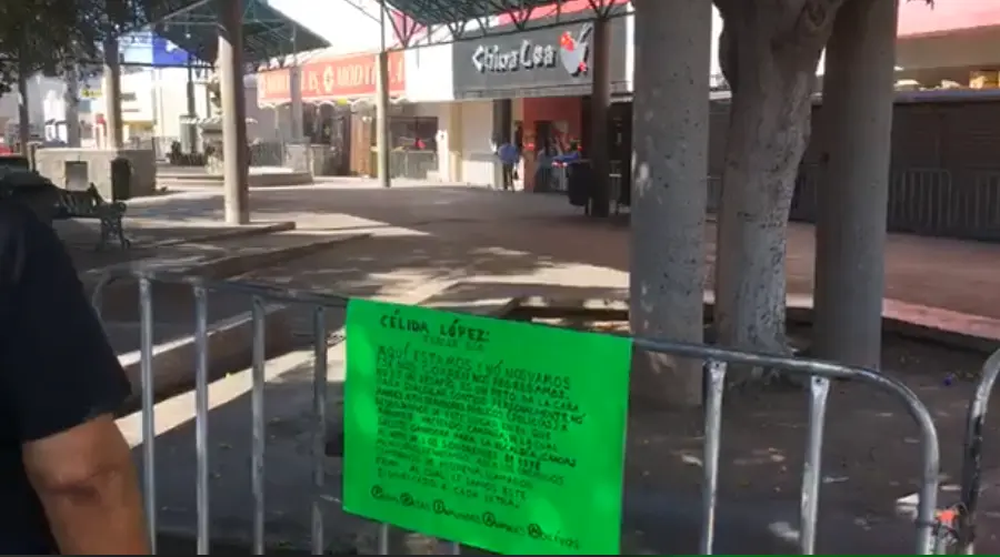 Locatarios del Mercado Municipal solicitaron cierre de andador