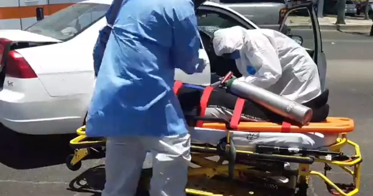 Trasladan a hospital a mujer que aseguraba tener Covid-19