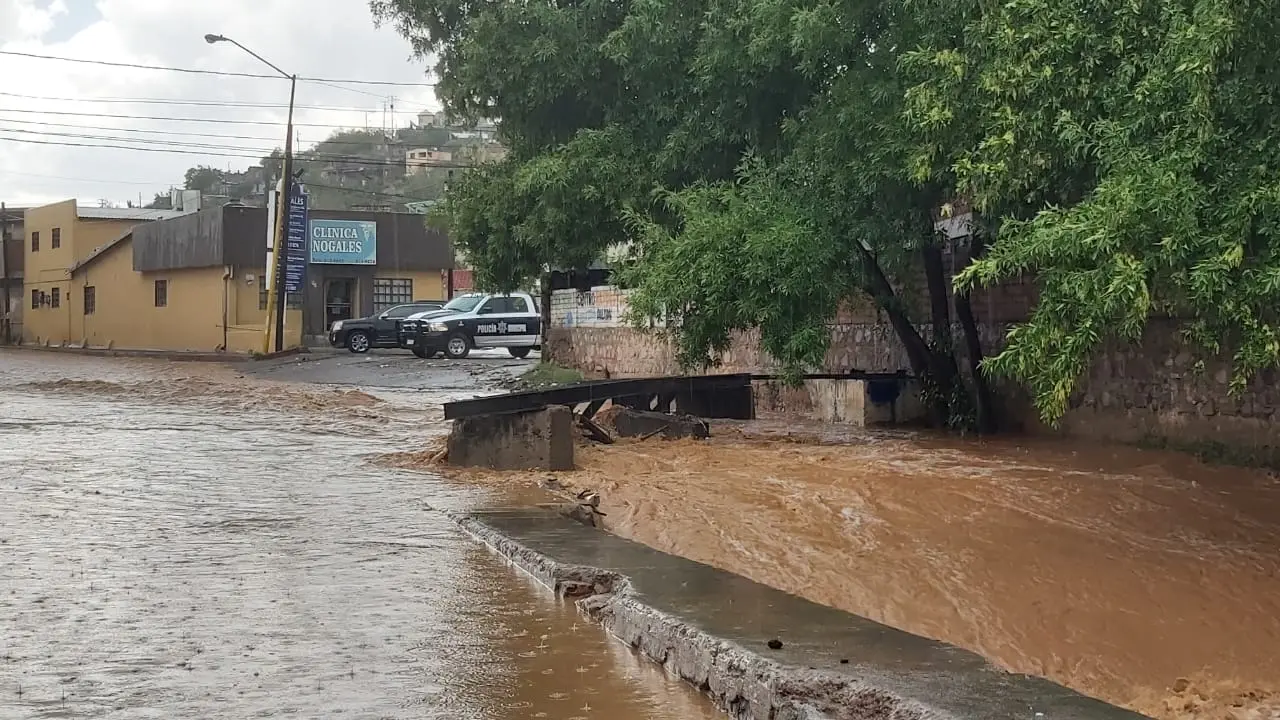 Saldo blanco tras aguacero en Nogales