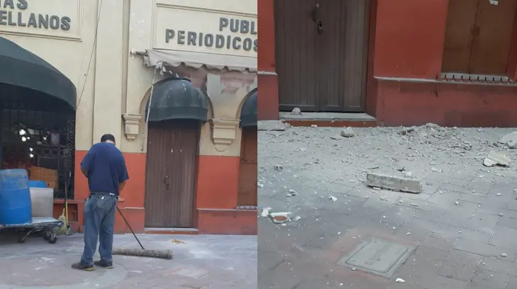 Fachada del Mercado Municipal se cae a pedazos