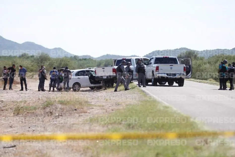 VIDEO- Reportan 2 muertos en fuerte enfrentamiento entre delincuentes y policías en carretera 26