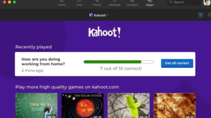 Kahoot! anuncia integración con Zoom