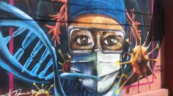 Rendirán homenaje a personal medico con mural