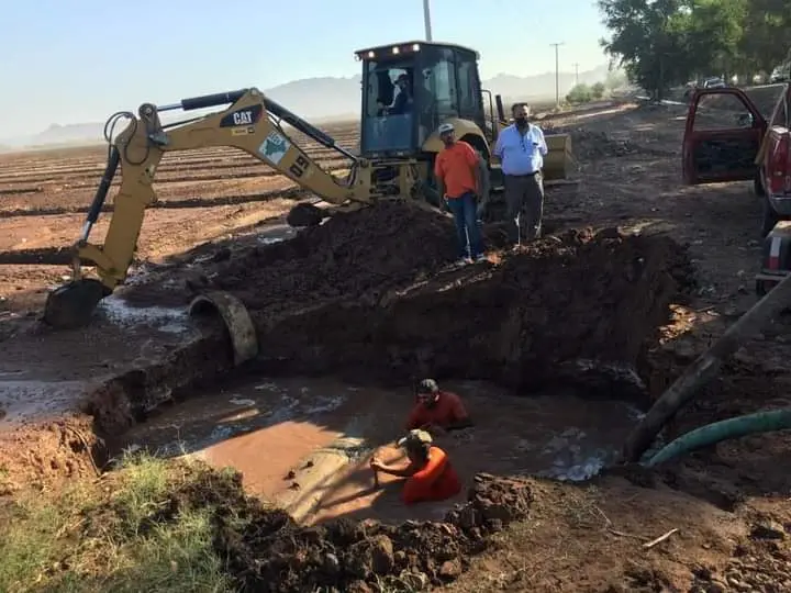 Podrían tardarse más de 15 días en arreglar fuga de agua que afecta sur y oriente de Cajeme