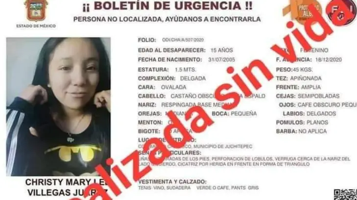 Con carta póstuma a su lado, hallan sin vida a adolescente reportada como desaparecida